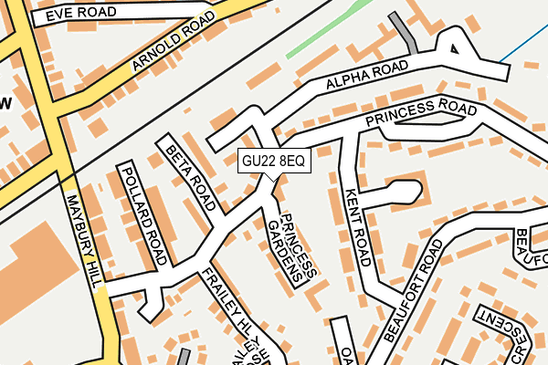 GU22 8EQ map - OS OpenMap – Local (Ordnance Survey)