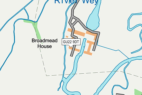 GU22 9DT map - OS OpenMap – Local (Ordnance Survey)