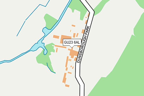 GU23 6AL map - OS OpenMap – Local (Ordnance Survey)