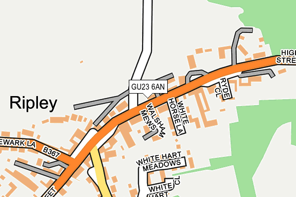 GU23 6AN map - OS OpenMap – Local (Ordnance Survey)
