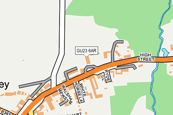 GU23 6AR map - OS OpenMap – Local (Ordnance Survey)