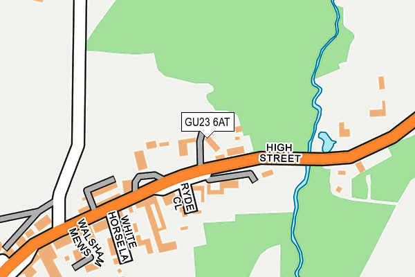 GU23 6AT map - OS OpenMap – Local (Ordnance Survey)