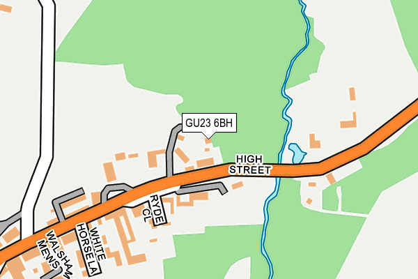 GU23 6BH map - OS OpenMap – Local (Ordnance Survey)