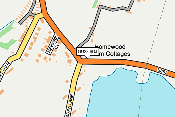 GU23 6DJ map - OS OpenMap – Local (Ordnance Survey)