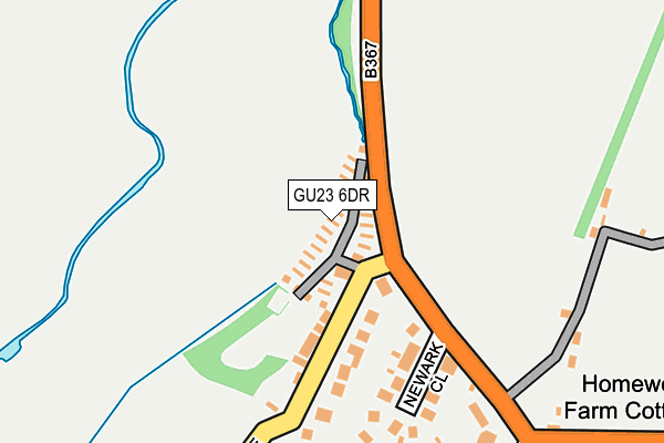 GU23 6DR map - OS OpenMap – Local (Ordnance Survey)