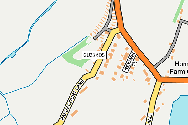 GU23 6DS map - OS OpenMap – Local (Ordnance Survey)