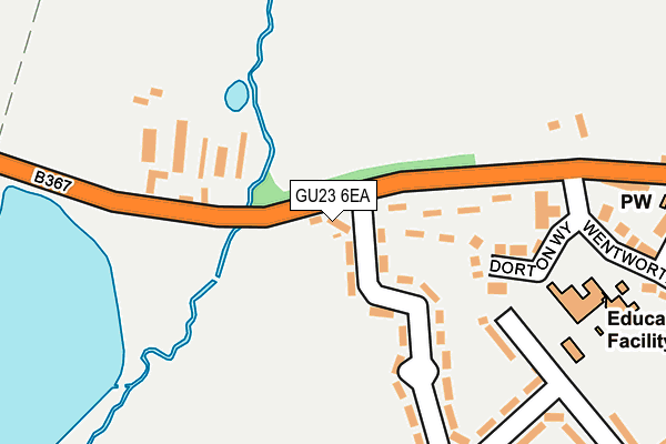 GU23 6EA map - OS OpenMap – Local (Ordnance Survey)