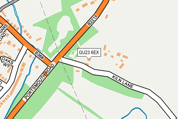 GU23 6EX map - OS OpenMap – Local (Ordnance Survey)