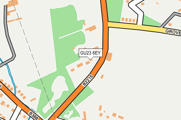 GU23 6EY map - OS OpenMap – Local (Ordnance Survey)