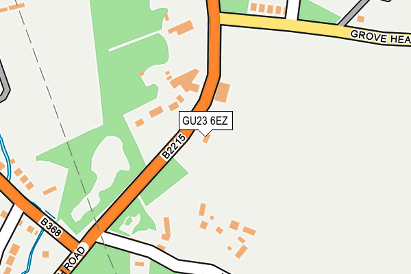 GU23 6EZ map - OS OpenMap – Local (Ordnance Survey)
