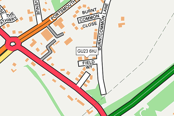 GU23 6HJ map - OS OpenMap – Local (Ordnance Survey)