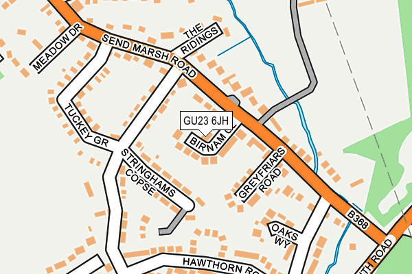 GU23 6JH map - OS OpenMap – Local (Ordnance Survey)