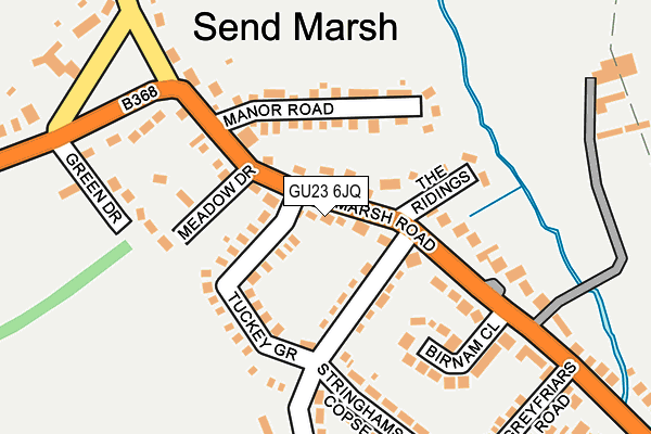 GU23 6JQ map - OS OpenMap – Local (Ordnance Survey)