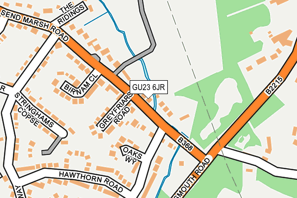 GU23 6JR map - OS OpenMap – Local (Ordnance Survey)