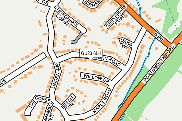 GU23 6LH map - OS OpenMap – Local (Ordnance Survey)