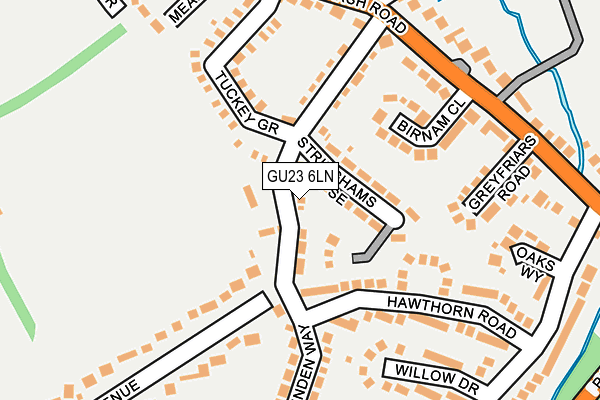GU23 6LN map - OS OpenMap – Local (Ordnance Survey)