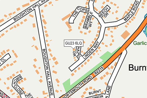 GU23 6LQ map - OS OpenMap – Local (Ordnance Survey)