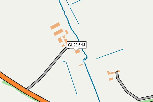 GU23 6NJ map - OS OpenMap – Local (Ordnance Survey)