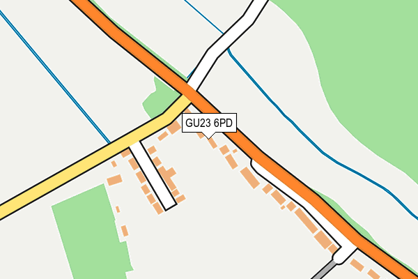 GU23 6PD map - OS OpenMap – Local (Ordnance Survey)