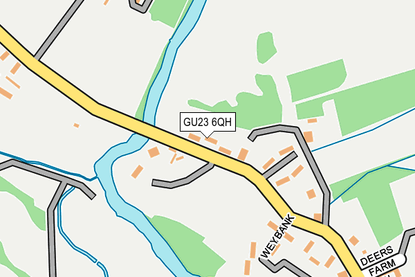 GU23 6QH map - OS OpenMap – Local (Ordnance Survey)