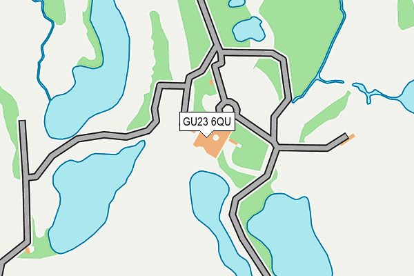 GU23 6QU map - OS OpenMap – Local (Ordnance Survey)