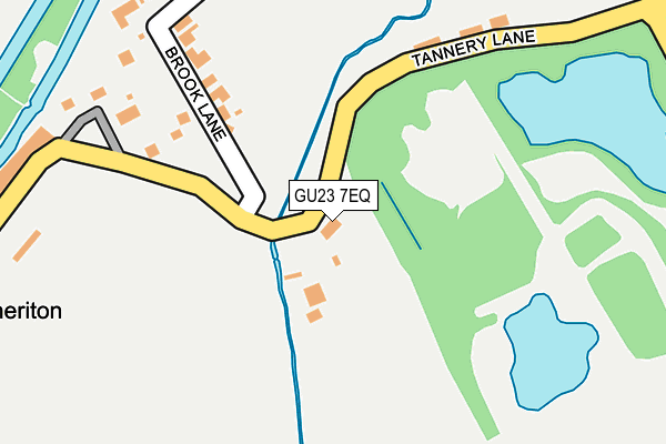 GU23 7EQ map - OS OpenMap – Local (Ordnance Survey)