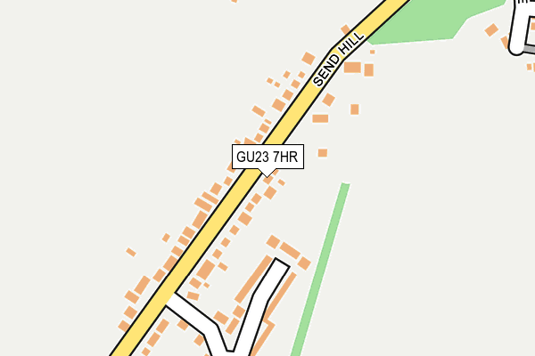 GU23 7HR map - OS OpenMap – Local (Ordnance Survey)