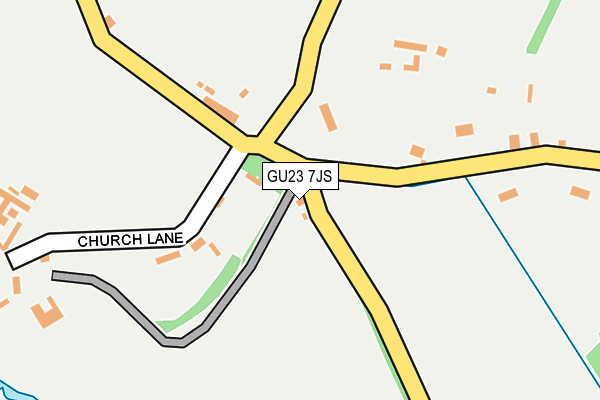 GU23 7JS map - OS OpenMap – Local (Ordnance Survey)