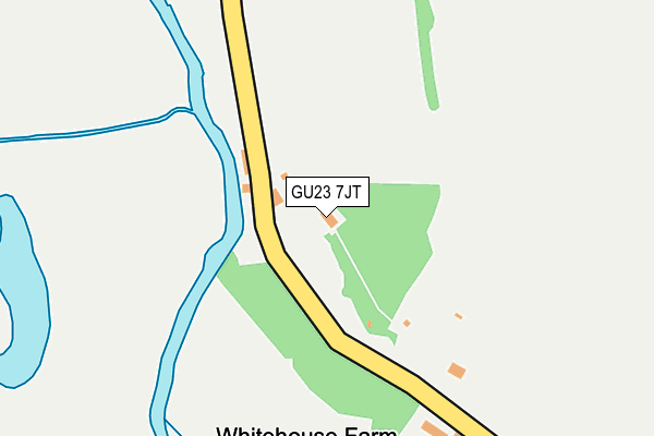 GU23 7JT map - OS OpenMap – Local (Ordnance Survey)