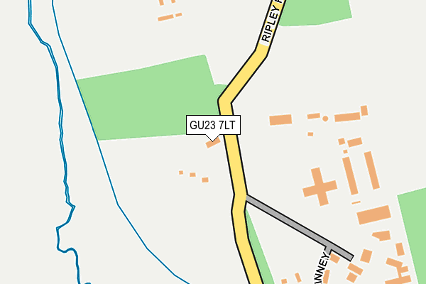 GU23 7LT map - OS OpenMap – Local (Ordnance Survey)