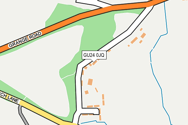 GU24 0JQ map - OS OpenMap – Local (Ordnance Survey)