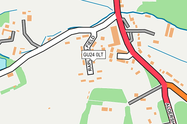 GU24 0LT map - OS OpenMap – Local (Ordnance Survey)