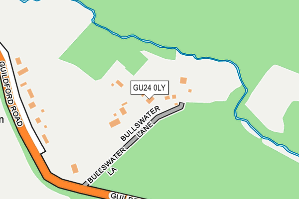 GU24 0LY map - OS OpenMap – Local (Ordnance Survey)