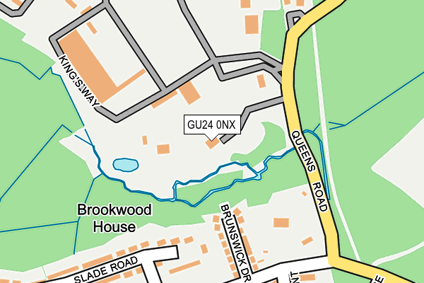 GU24 0NX map - OS OpenMap – Local (Ordnance Survey)