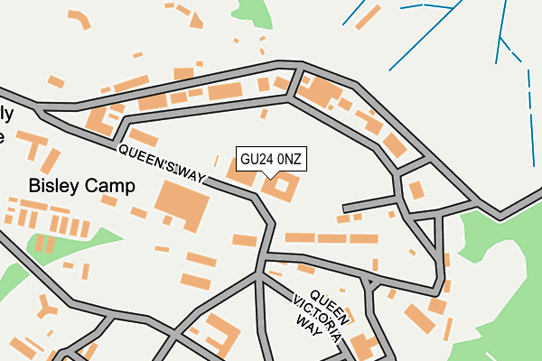GU24 0NZ map - OS OpenMap – Local (Ordnance Survey)
