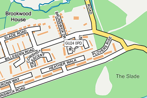 GU24 0PD map - OS OpenMap – Local (Ordnance Survey)