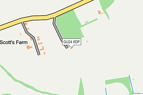 GU24 8DP map - OS OpenMap – Local (Ordnance Survey)