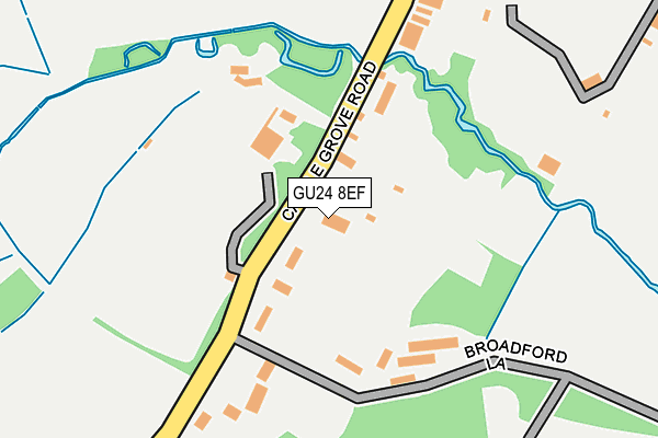 GU24 8EF map - OS OpenMap – Local (Ordnance Survey)