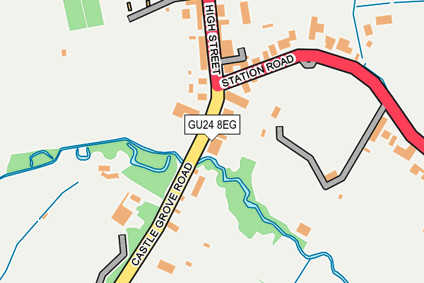 GU24 8EG map - OS OpenMap – Local (Ordnance Survey)