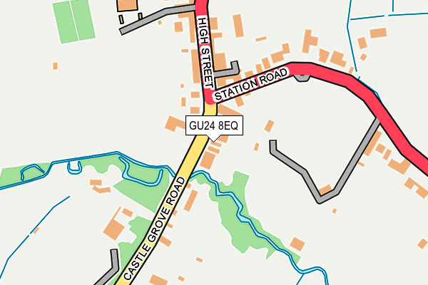 GU24 8EQ map - OS OpenMap – Local (Ordnance Survey)