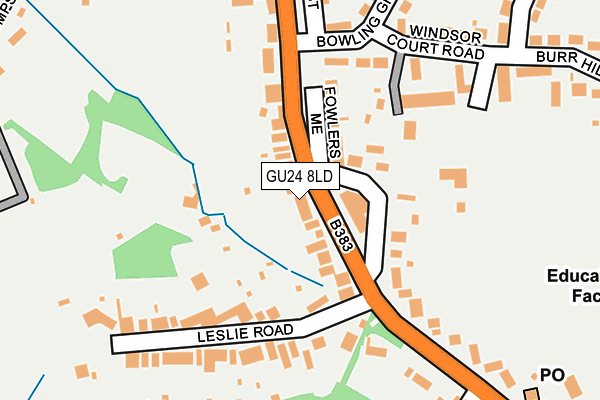 Map of RCM CARPENTRY (CHOBHAM) LTD. at local scale