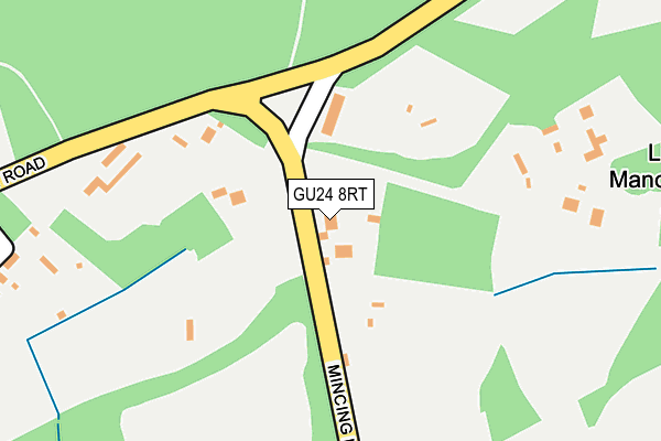 GU24 8RT map - OS OpenMap – Local (Ordnance Survey)