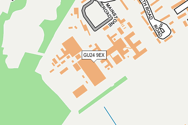 GU24 9EX map - OS OpenMap – Local (Ordnance Survey)