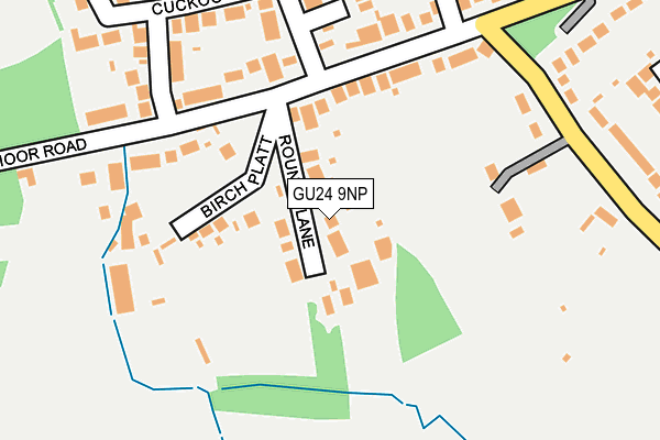 GU24 9NP map - OS OpenMap – Local (Ordnance Survey)