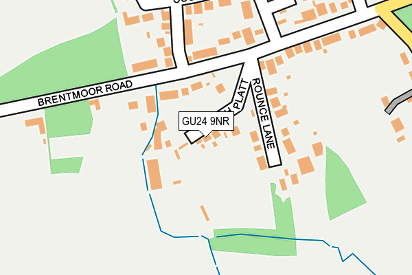 GU24 9NR map - OS OpenMap – Local (Ordnance Survey)
