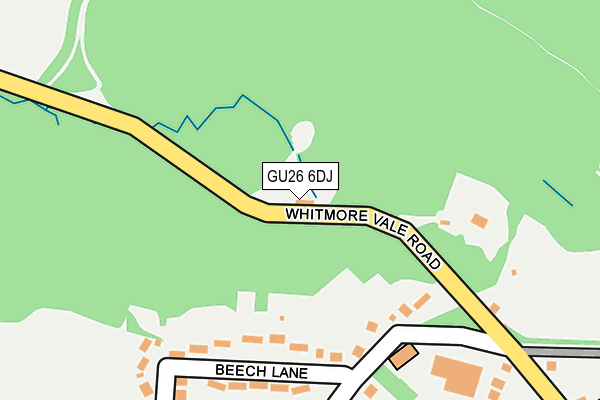 GU26 6DJ map - OS OpenMap – Local (Ordnance Survey)