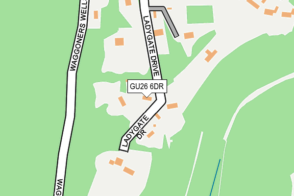 GU26 6DR map - OS OpenMap – Local (Ordnance Survey)