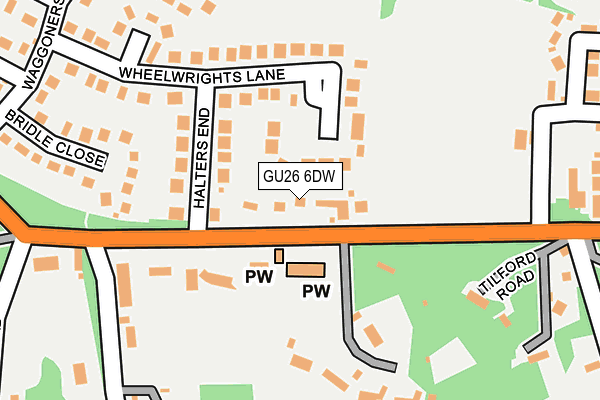 GU26 6DW map - OS OpenMap – Local (Ordnance Survey)