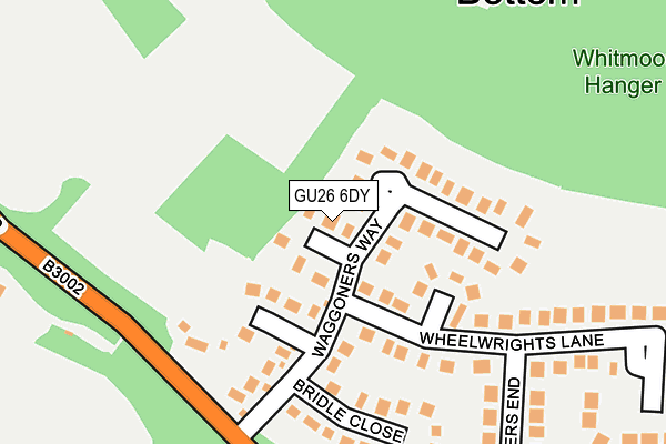 GU26 6DY map - OS OpenMap – Local (Ordnance Survey)