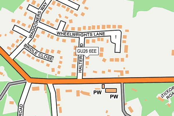 GU26 6EE map - OS OpenMap – Local (Ordnance Survey)